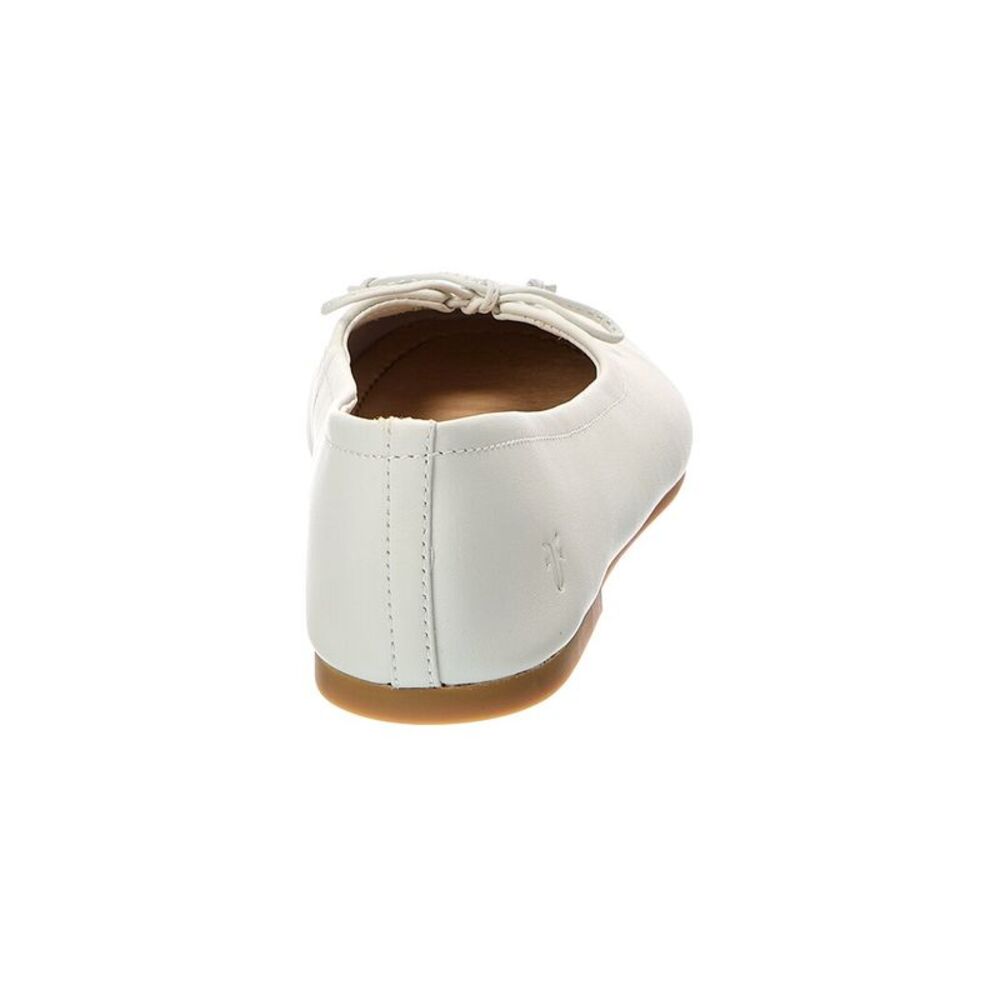Frye Emma Leather Ballet Flat, White - Picture 3 of 5